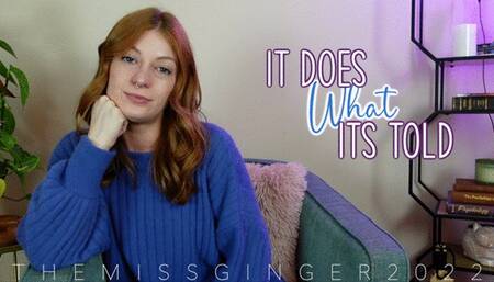 It Does What It's Told