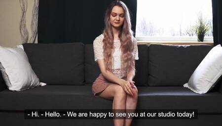 Small tits trailer with wild sweet thing from Defloration TV