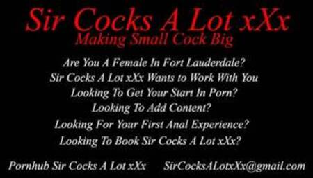 Sir Cocks A Lot xXx Male Porn Star Casting Hiring Jobs Female Fort Lauderdale Miami South Florida