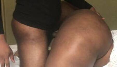 54 Inch Big Black Ass Gets POUNDED & ROCKED By Masked Man