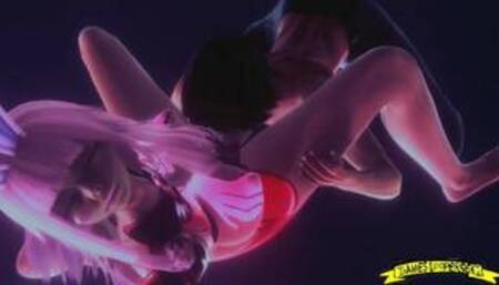 Melona and Gray 3D HENTAI Crossover Series