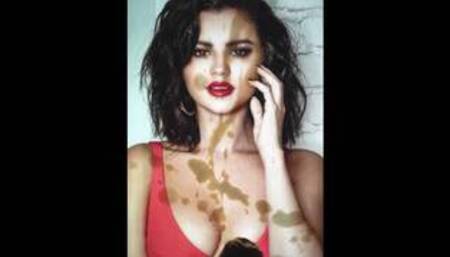 Selena Gomez takes my ropes on her face // cum tribute