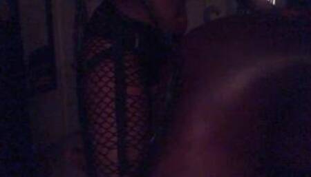 Ebony goddess squirting while pegging bf