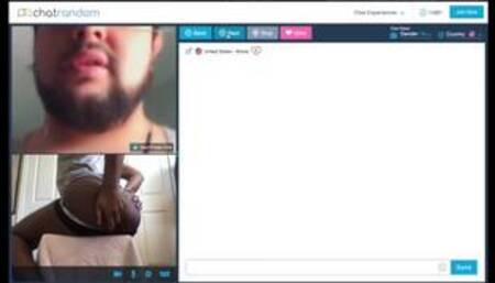 BBC Black Bubble Butt Play- Making guys cum and nut on ChatRandom