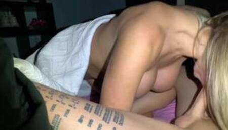 Big Tits Blonde Loves To Swallow Cum: Amateur Mandy FoXXX