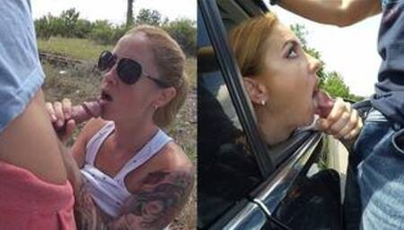 Amateur public cumshot compilation 2020 - Best outdoor blowjob. Wet Kelly