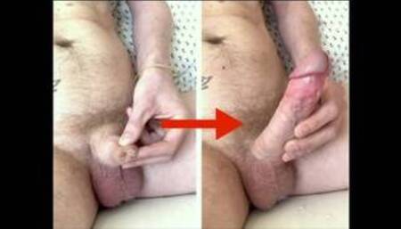 Penis Growth, Time-lapse Erection Precum