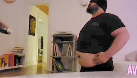 Dominant Feeder Face Fucks Pig w Frosting covered strap on