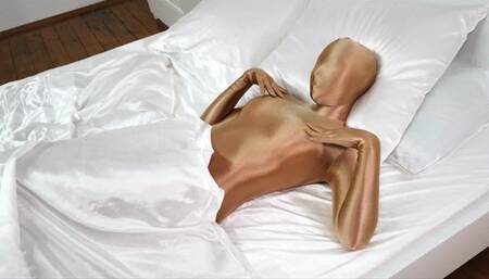 Green and Golden Zentai Love