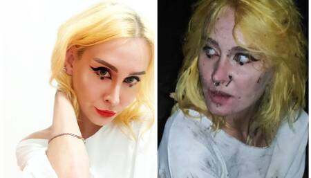 Wildly dirty walk (humiliation, piss, spit, public, dirty, trash)