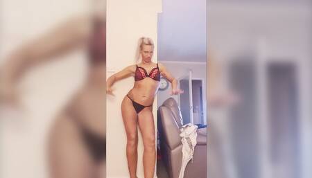 Blonde armature teasing the cameras
