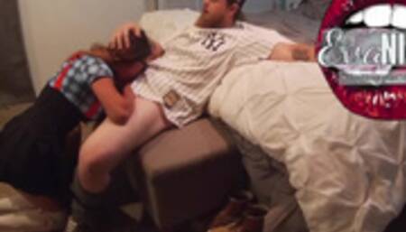 Nerdy Schoolgirl seduces Baseballer- Eva Nixon + Silas Black