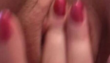 Hot Blonde Mastubate Pussy and sucking dildo