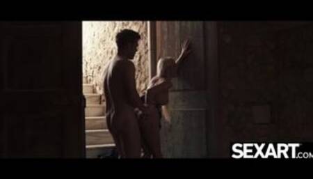 Watch this sexy blowjob blonde suck and fuck in a public place