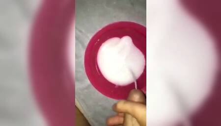 300 ML sperm handjob massive cumshot