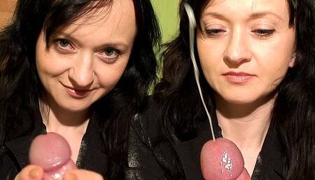 Slow edging with huge ruined orgasm