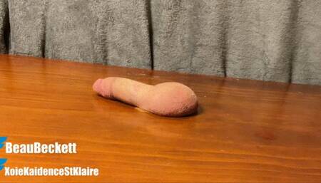 Day 15 Ballbusting with ballet shoes goddess XoieKaidence and Beau beckett