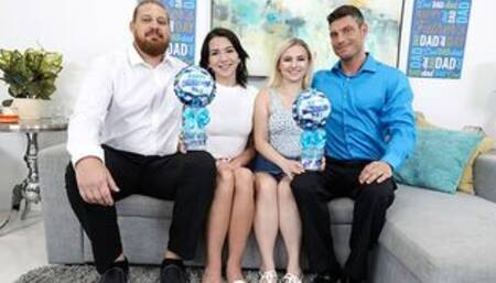 Sexy Teens Aria Banks And Riley Jean Have Fun Pleasing Their Step Dads