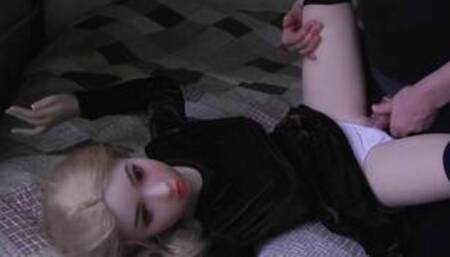 Lia girl in brown dress got seduced by neighbor.