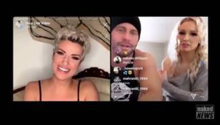 Seth Gamble & Kenzie Taylor go on Instagram Live with Naked News!