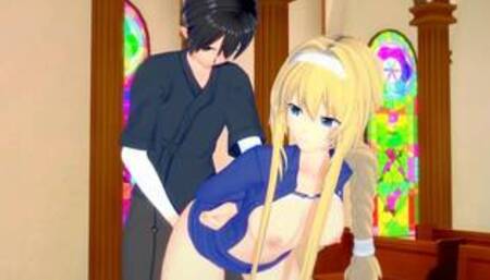 Alice x Kirito (Extended Vers.) - Sword Art Online / SAO - 3D Hentai