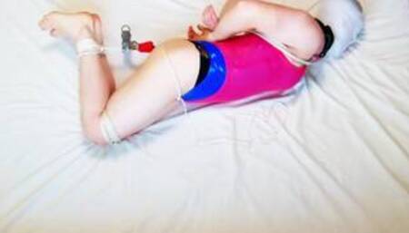 Self bondage string body ice lock escape