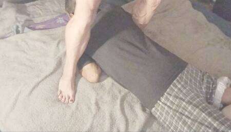 Mister stops by while Tempest watching tv