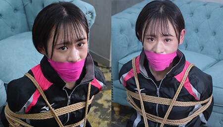CDNY2 Cute Japanese CD Nanami Bound and Gagged in Windbreaker Part2 (MP4)