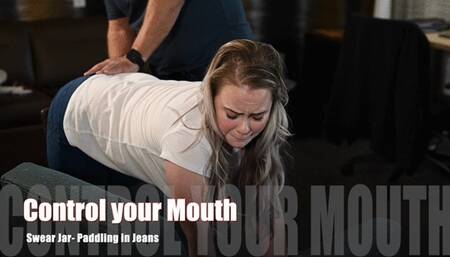 Control your Mouth Stevie - Paddled in tight Jeans HD 1080p M4v
