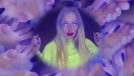 Mesmerizing ASMR! Follow the foot spiral! JOI