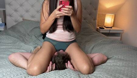 Facesitting Ignore On The Bed  | Part #1 From I Will Completely Ignore You For The Next 30 Minutes |