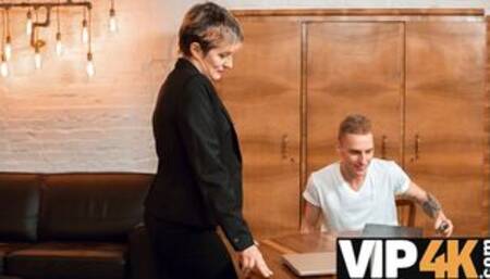 Literature teacher is satisfied thanks to stud's steely boner