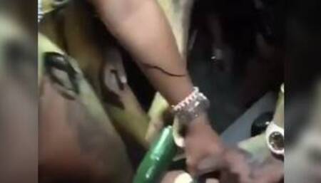 ALEXIS SKY FUCKIN A PORNSTAR WITH A CUCUMBER