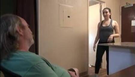 Fitness Instructor Mandy Muse makes old man sweat