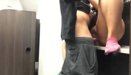 Public Campus Fuck in the Library