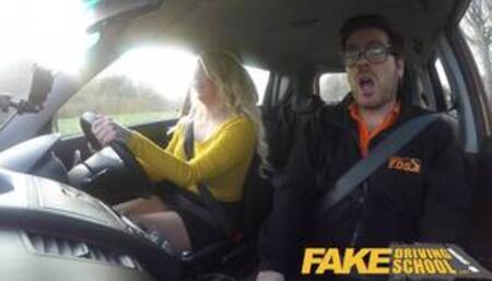 Fake Driving School Louise Lee Riding the Instructors Cock