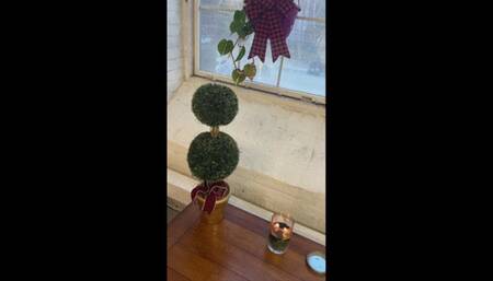 Holiday Yoga Stretch in a Zentai suit wmv