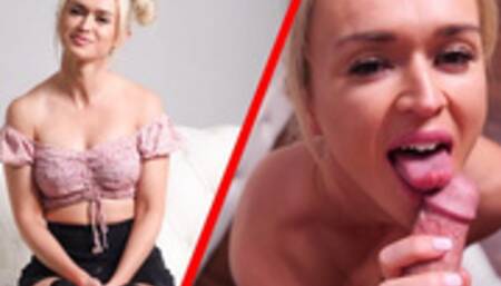 Shy English Girl on Casting Couch goes OFF in Porn Audition with Aussie Agent