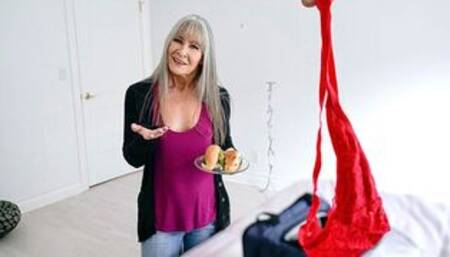 Horny Step Granny Leilani Lei Rides Young Cock And Makes Him Cum On Her Face - PervNana