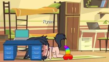 Jayden catches Ryan riding a dildo