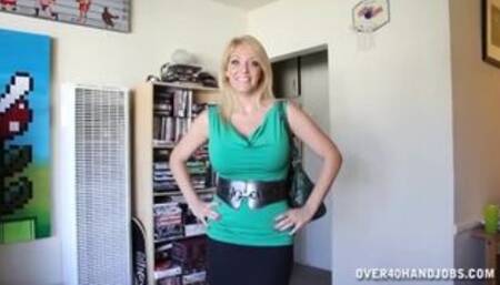 Hot Busty Milf Handjob