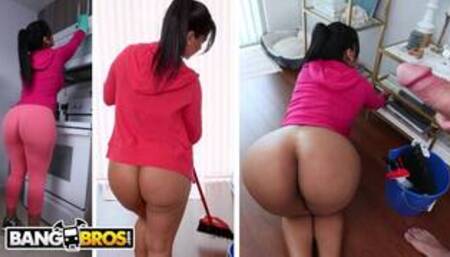 BANGBROS - My Dirty Maid Rose Monroe Masturbates After Seeing My Big Dick