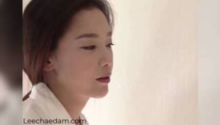 Korean model masturbates after hearing friends fuck