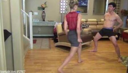 Ballbusting from Xana's Palace - Unedited - massive kick at 4:02