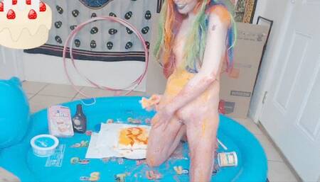 Cake Sitting Stomping + Extreme Syrup Sploshing