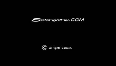 Ebony Mangled Tits Bitch Fight