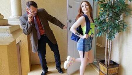 Cute Redhead Madi Collins Takes Old Perv's Big Fat Cock Deep Inside Her - NotMyGrandpa