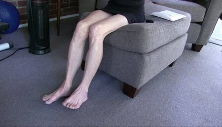 Lilly, the stockings, her skinny granny legs