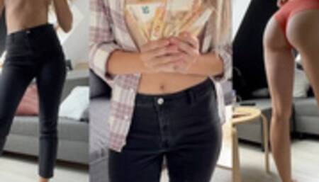 My Stepsister With A Big Ass Took The Money And Help Me To Cum - Creampei In Tight Pussy