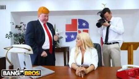 BANGBROS - Luna Star Gets Grabbed By The Pussy At The White House!